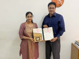 Founder of Startup Culture,Siva Raghavi Saravana Kumar,Startup Culture, Dr. Ramachandran ,GRD Institutions,Green Track