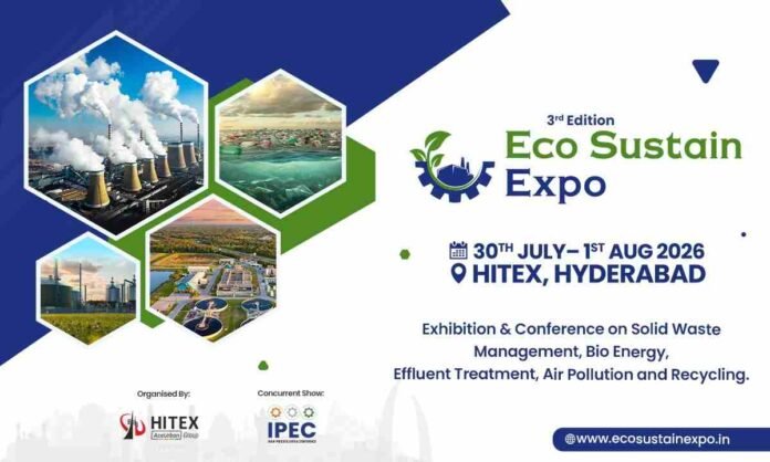 Eco Sustain Expo 2026 Eco Sustain Expo 2026, sustainability expo India, environmental technology conference, clean-tech exhibition Hyderabad, green industry event, sustainable business expo, environmental solutions India, B2B sustainability platform, Eco Sustain Conference, HITEX Hyderabad expo