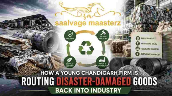 How a Young Chandigarh Firm Is Routing Disaster-Damaged Goods Back Into Industry Saalvage Maasterz, Chandigarh salvage firm, disaster-damaged goods, circular economy India, salvage management