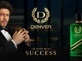 Shah Rukh Khan new perfume, Denver Intense Eau De Parfum, Best perfume for Gen Z, Denver perfume SRK, long-lasting perfume for men, SRK favorite perfume, best summer party fragrance, premium men's fragrance India, शाहरुख खान परफ्यूम, डेनवर इंटेंस
