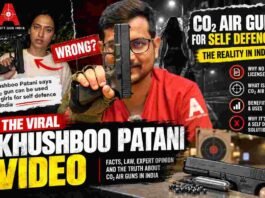 CO2 Air Gun Self Defence, Khushboo Patani, Umarex Glock 17 Gen4, Airsoft Gun India, .177 Air Pistol India, Women Safety Air Gun, Air Gun Laws India, Target Shooting India, Air Pistol Target Practice, Non-Lethal Self Defence Debate, Compressed CO2 Pistols