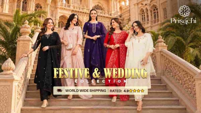 WhatsApp Image 2026-09-16 at 11.22.41 AM Prisachi, Prisachi Ethnic Wear, Indian Ethnic Wear, Ethnic Wear, Indian Fashion, Wedding Wear, Festive Wear, Zardozi, Chikankari, Mirror Work, Anarkali, Sharara Set, Kurta Set, Saree, A Line Kurta, Made in India Fashion, Affordable Ethnic Wear, Indian Wedding Fashion, Festive Fashion, Ethnic Fashion Online, Indian Diaspora Fashion, Women’s Fashion